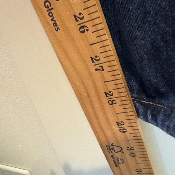 Rustler Jeans Mens 38x29 Blue Denim Relaxed Fit Straight Leg Classic 87619PW - Picture 8 of 13